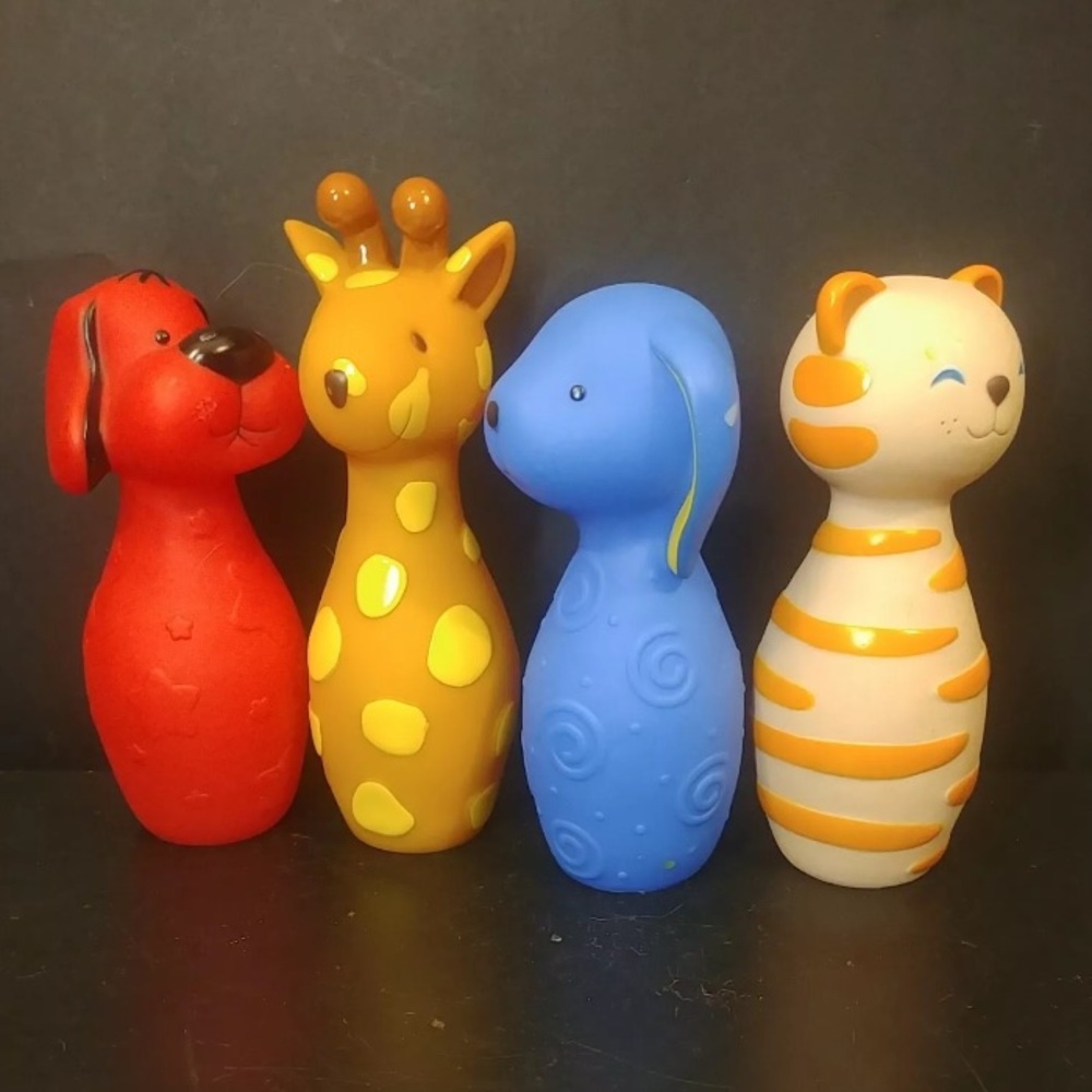 Melissa and Doug K's Kids Bowling Friends Play Replacement 4 Animals Pin